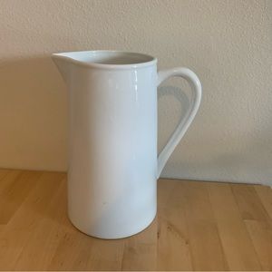Cordon Bleu white ceramic pitcher